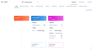 Tiered Loyalty Program Screenshot