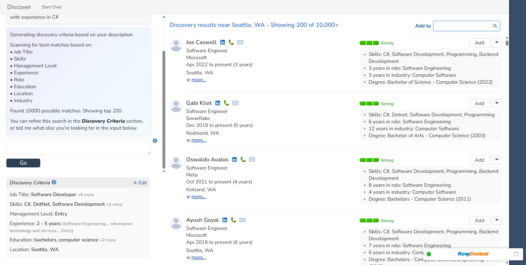 Discover Agent Screenshot