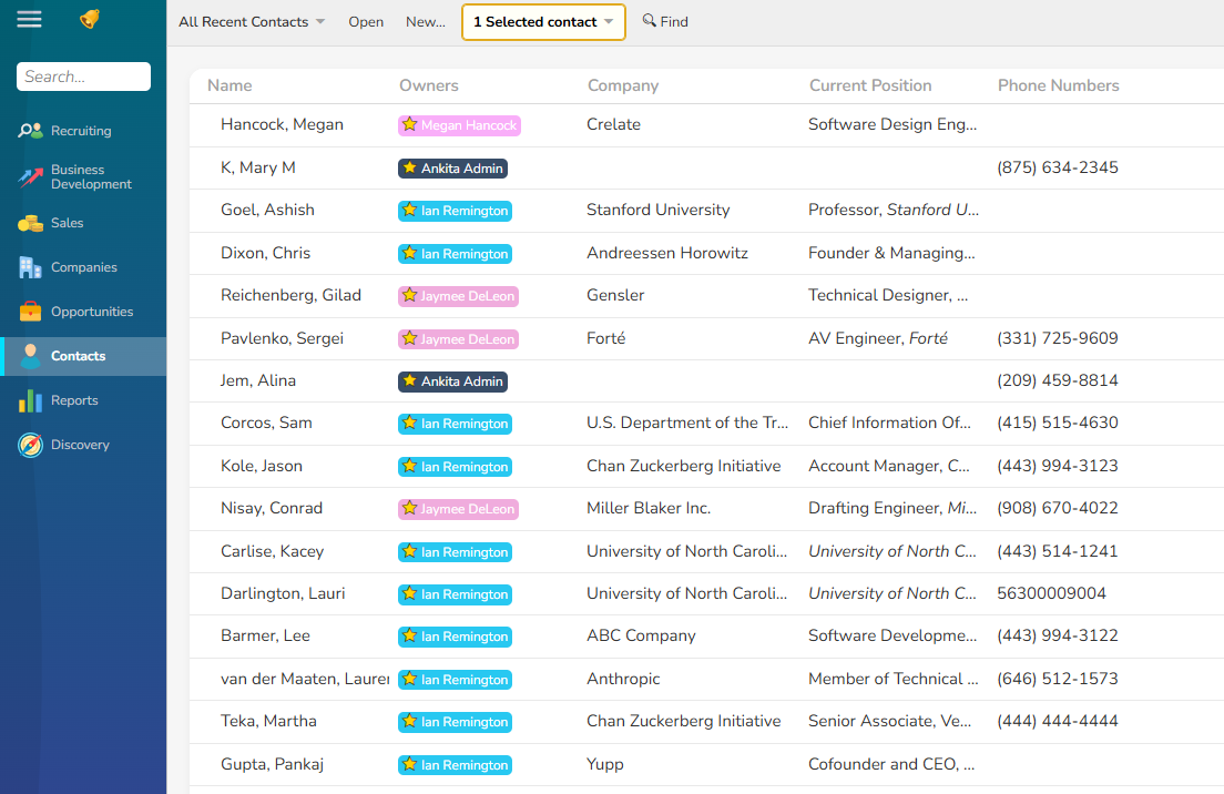 List View Screenshot