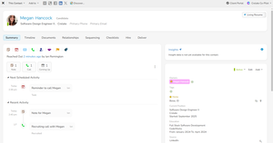 Contact Record Screenshot
