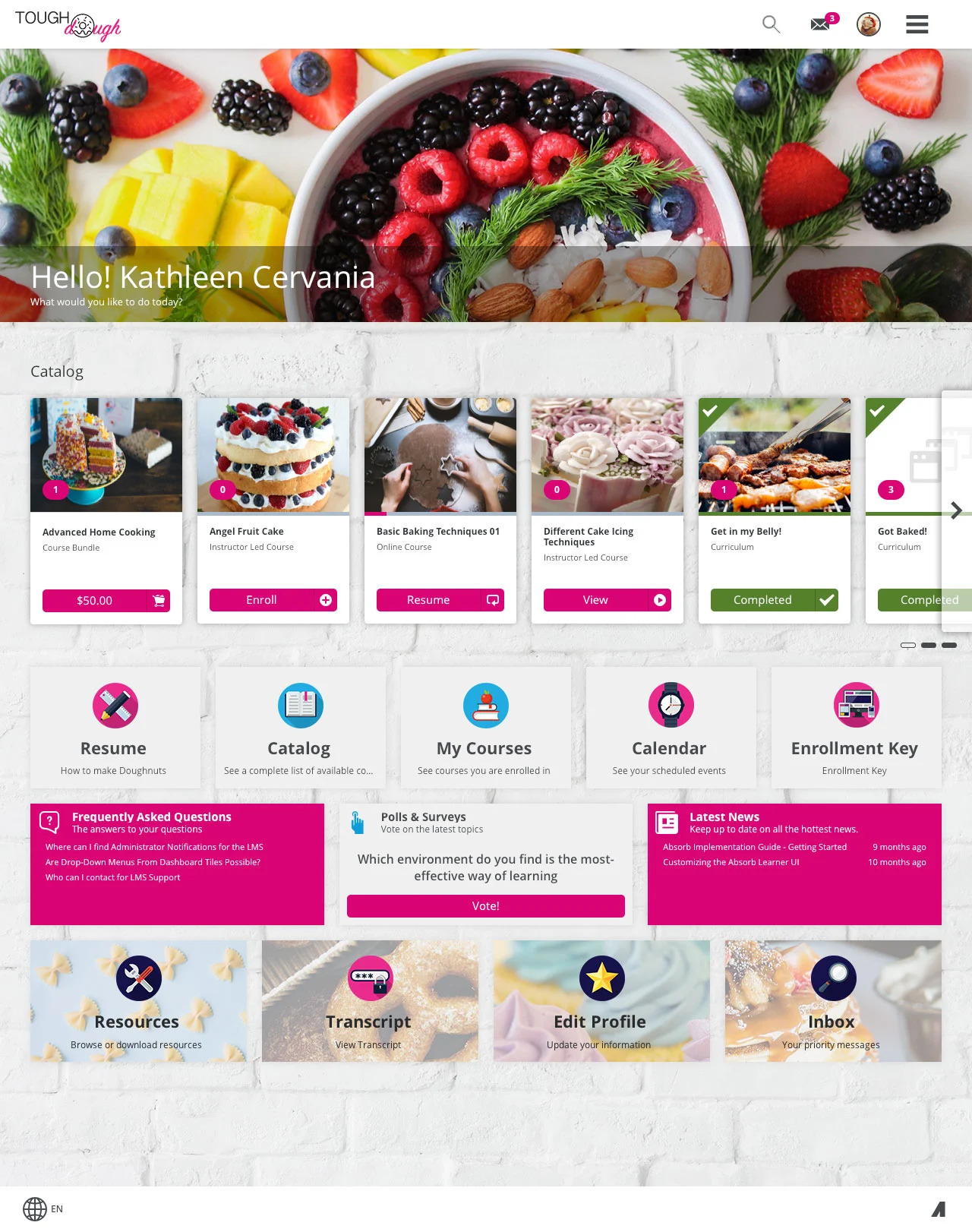 Absorb Homepage Screenshot