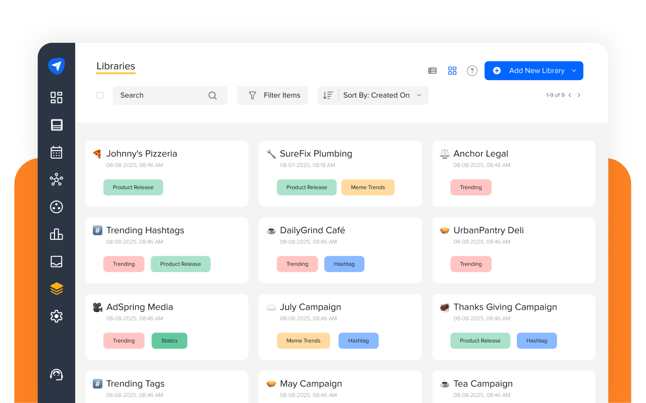 Libraries Screenshot