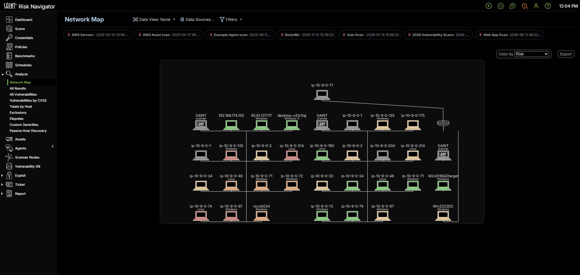SAINT RiskNavigator2 Screenshot