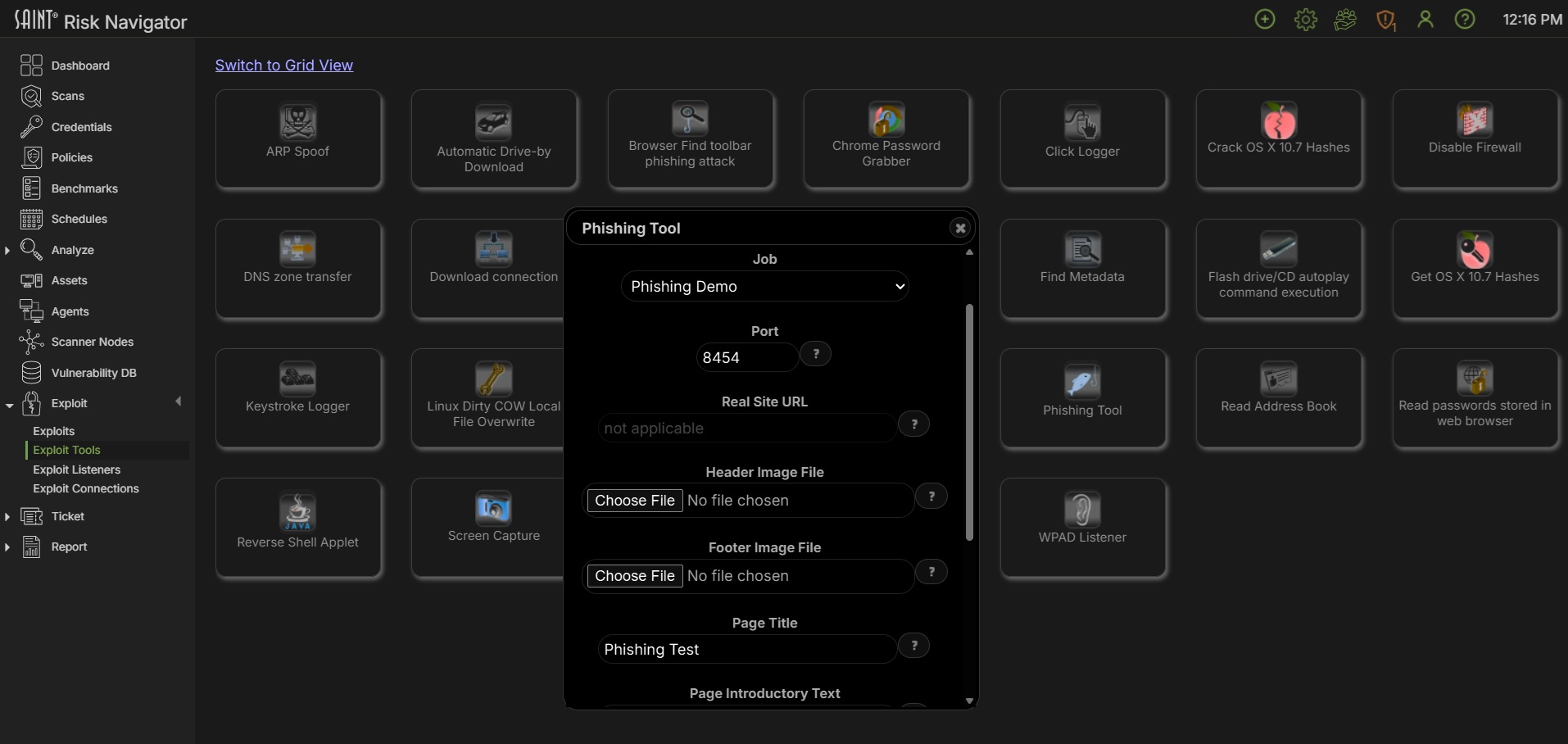 SAINT RiskNavigator4 Screenshot