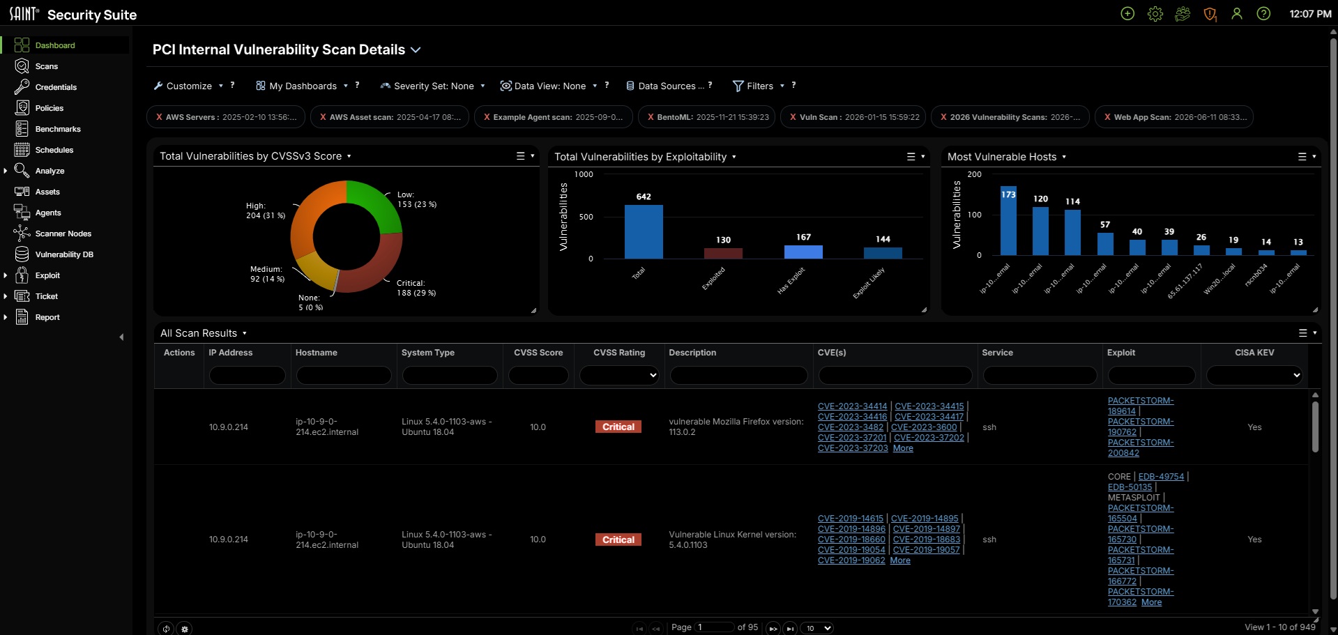 SAINT Security Suite3 Screenshot