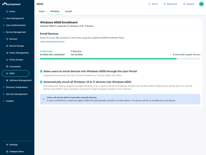 Unified Endpoint Management (UEM) Screenshot