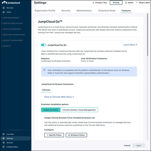JumpCloud Go Screenshot
