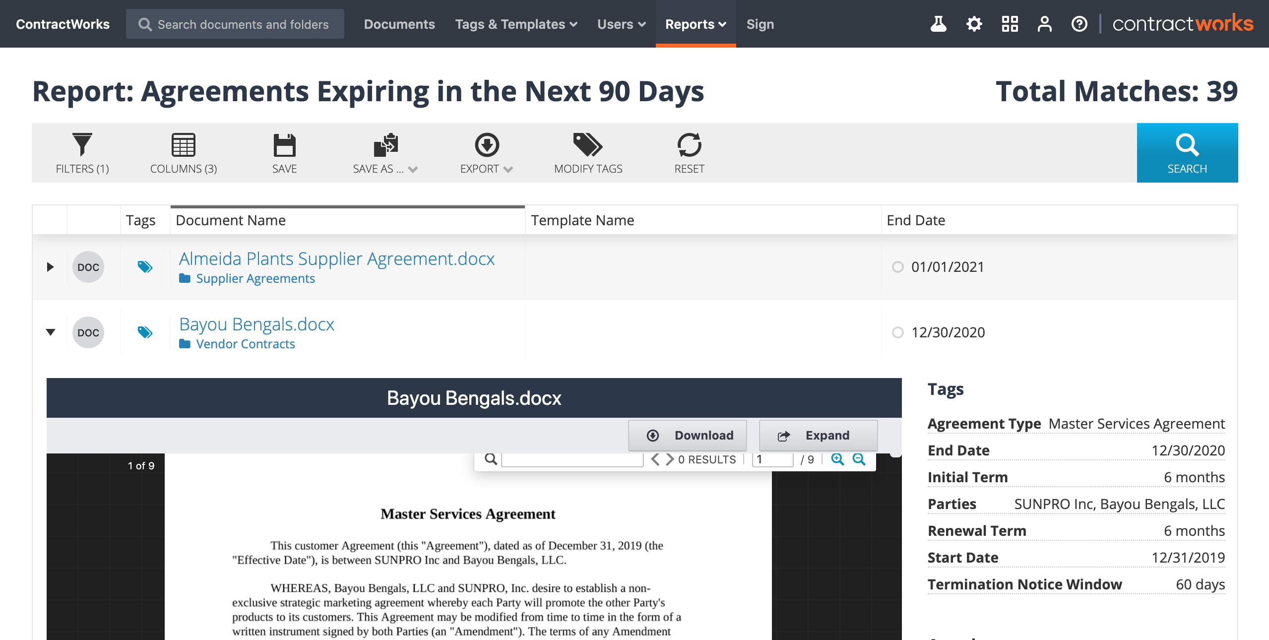 Customize & Schedule Reports Screenshot