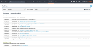 Know who’s doing what in your account and when Screenshot