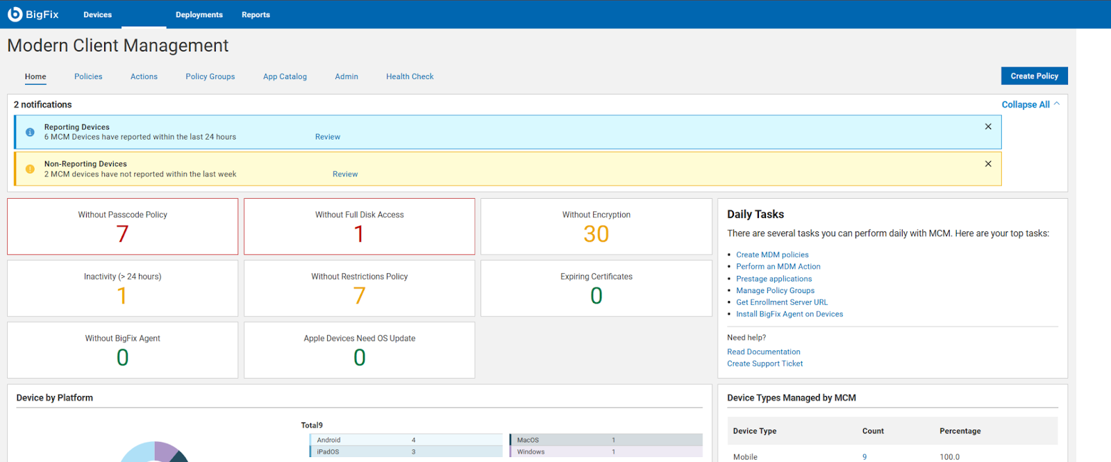 Modern Client Management Screenshot