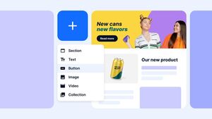 Bynder CXUC Landing page editor Screenshot