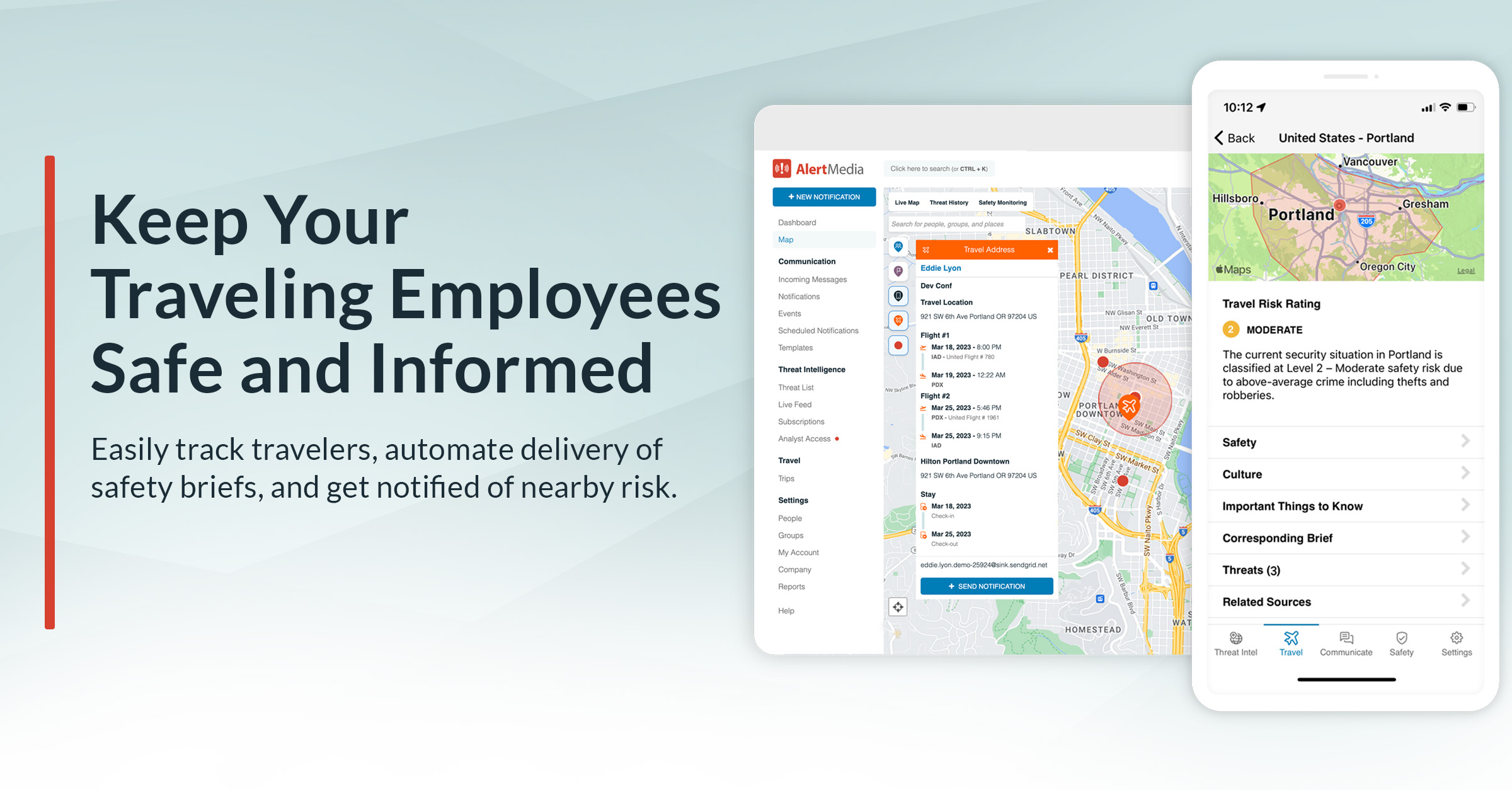 Keep Your Traveling Employees Safe and Informed Screenshot