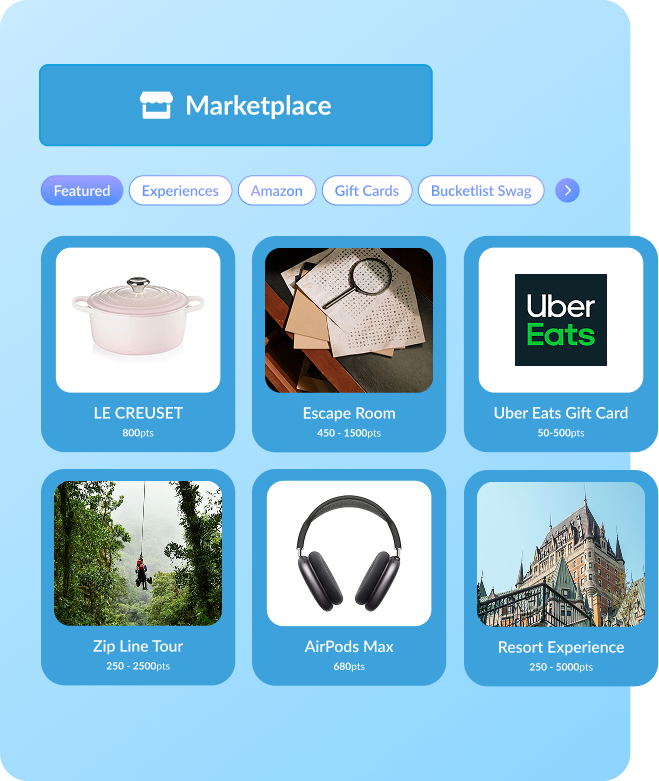 Marketplace - mix of rewards Screenshot