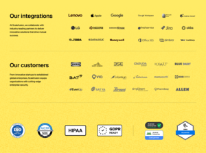 Our Customers and Partners Screenshot