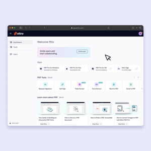 Nitro Workspace Screenshot