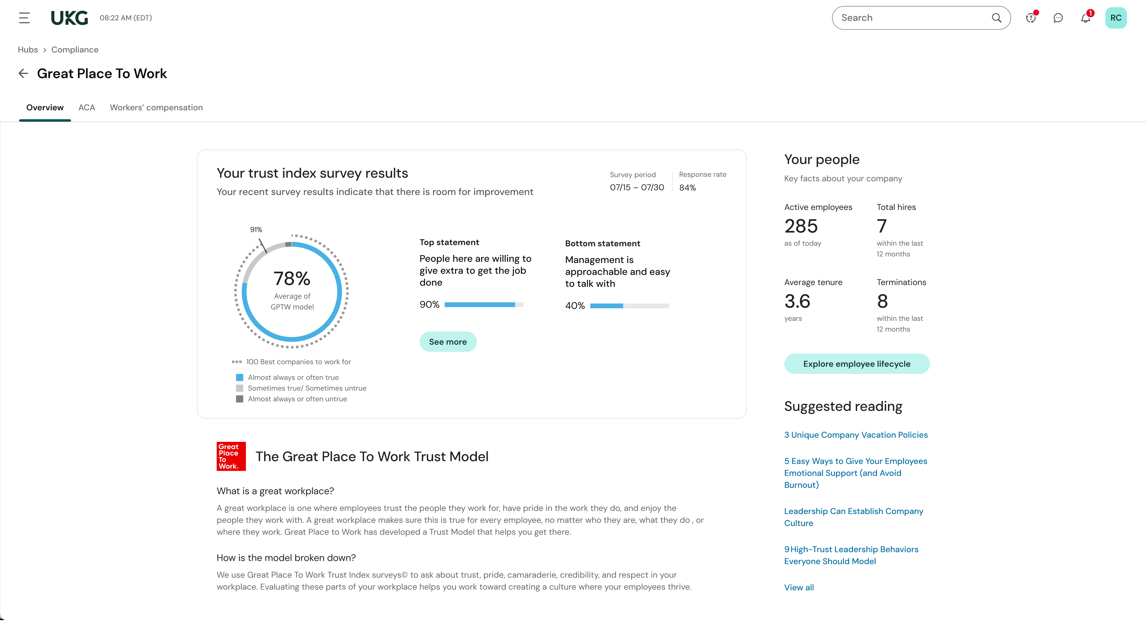 Great Place to Work Screenshot