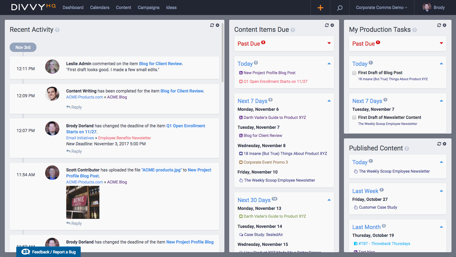 DivvyHQ-3.0-Dashboard Screenshot