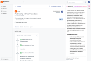 Matter Management-Overview-1 Screenshot