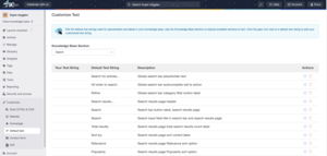 Customize default text Screenshot