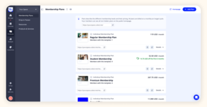 Meberships Screenshot