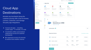 Blueshift Cloud App Destinations Screenshot