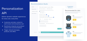 Blueshift Personalization API Screenshot