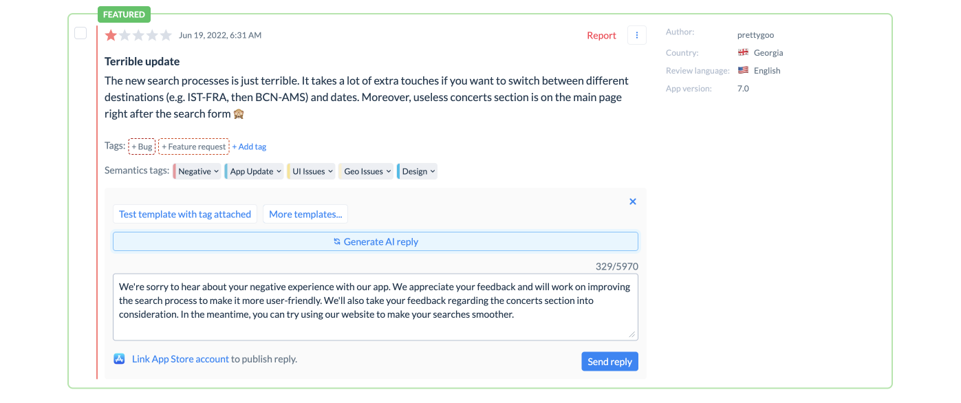 AI-replies Screenshot