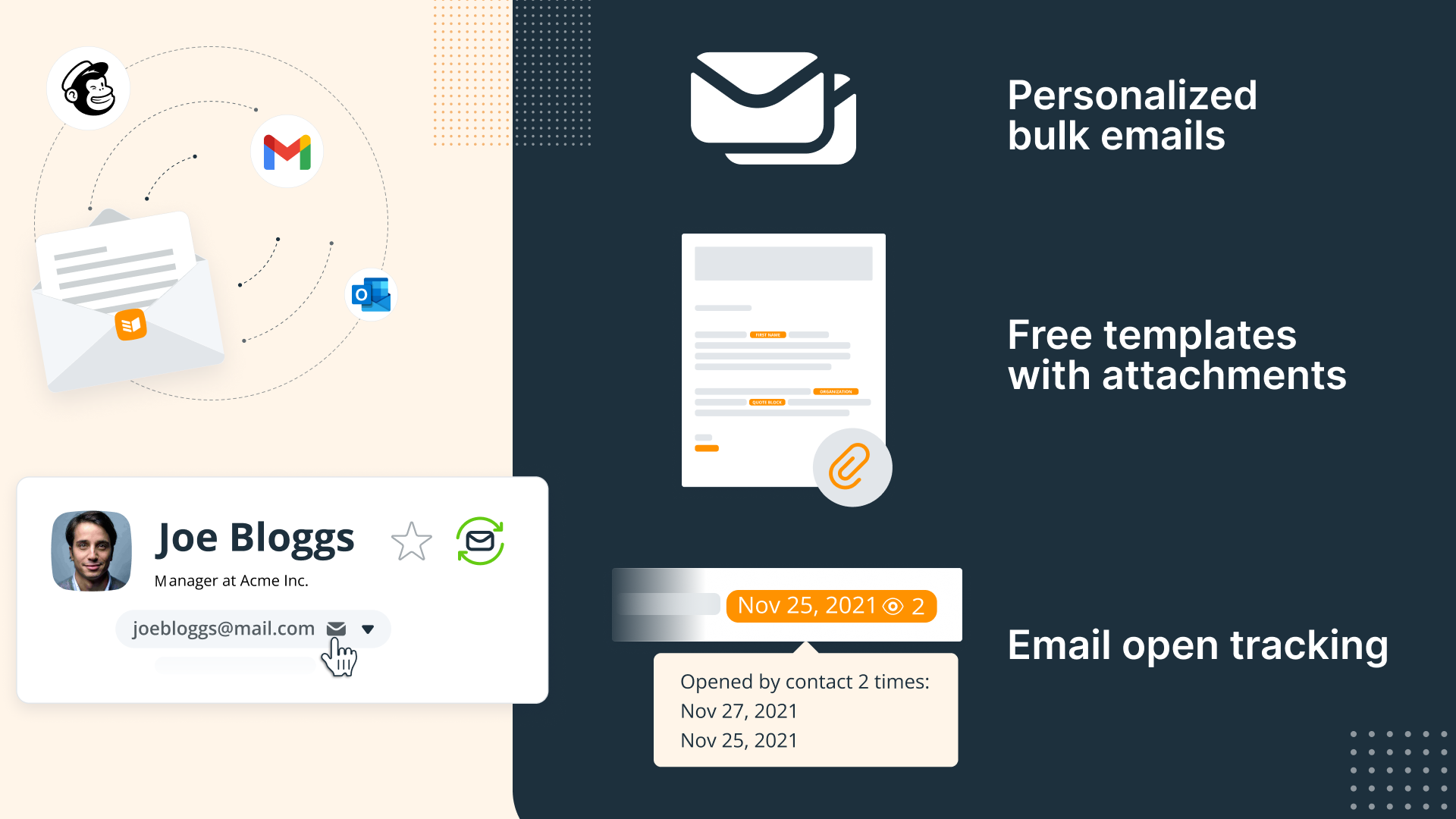 Gmail and Outlook integrations Screenshot