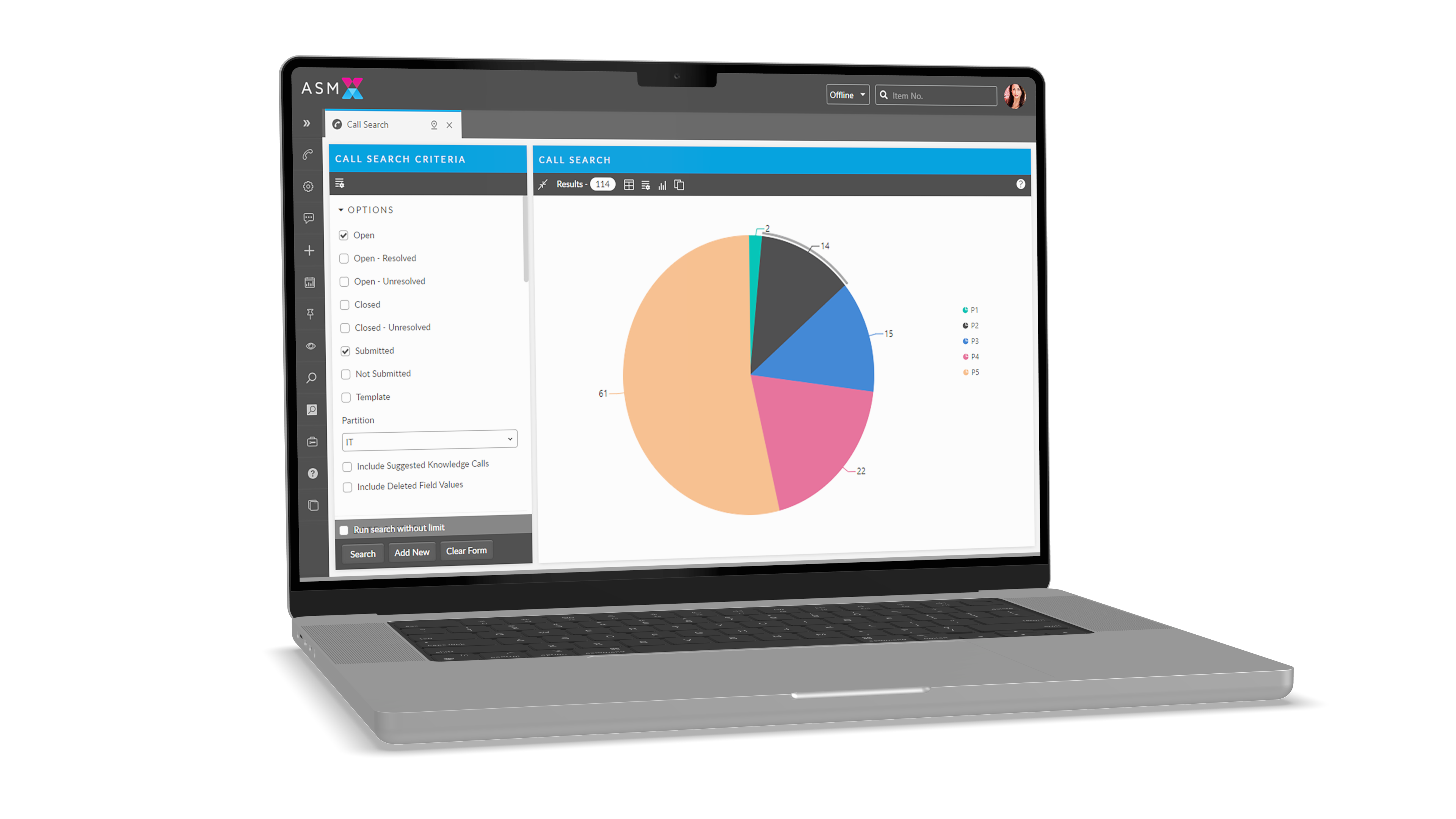 core-piechart-laptop Screenshot
