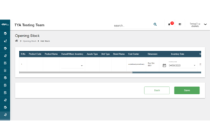 TYASuite-Cloud-ERP-Software-opening-stock Screenshot