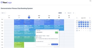 3. SuperSaaS class or group schedule Screenshot