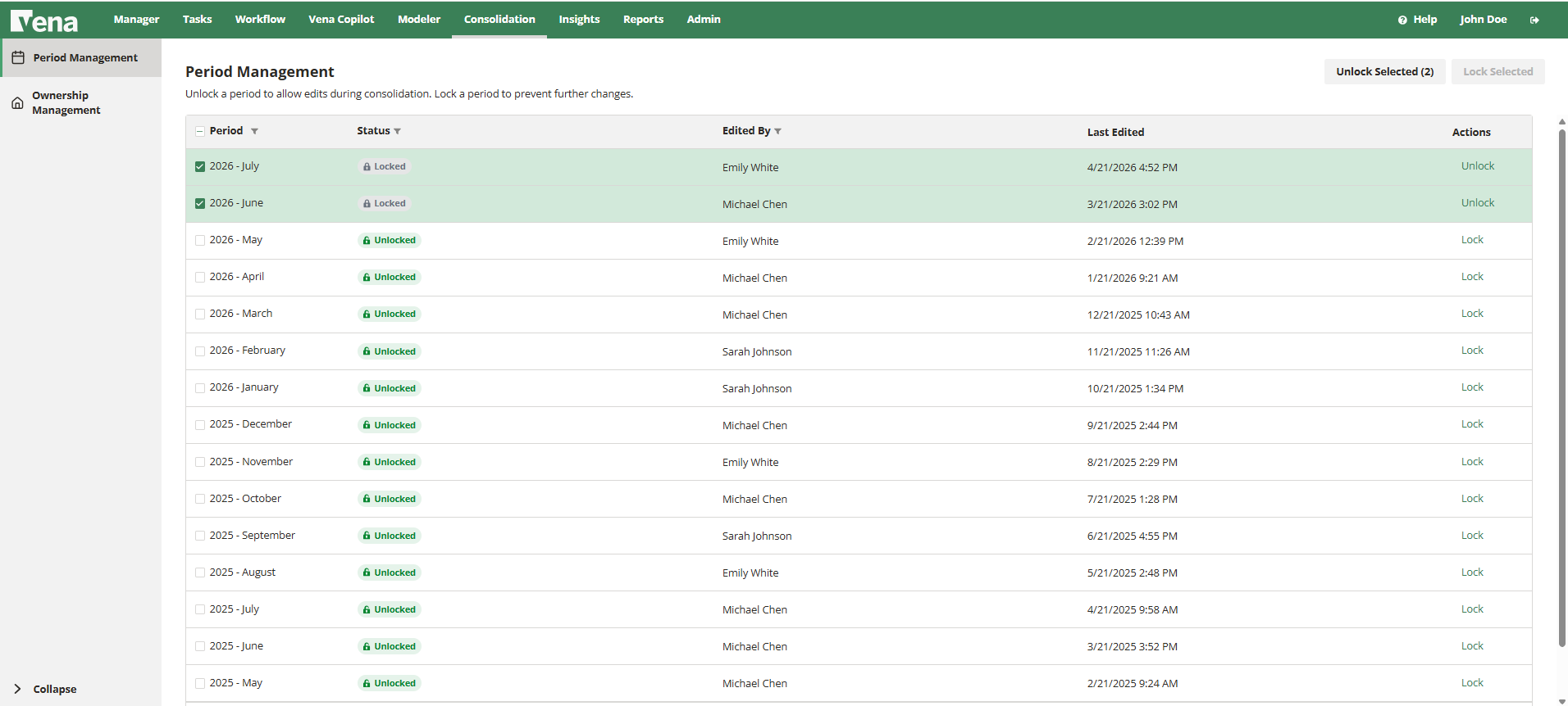 AI Enabled Financial Consolidation Screenshot