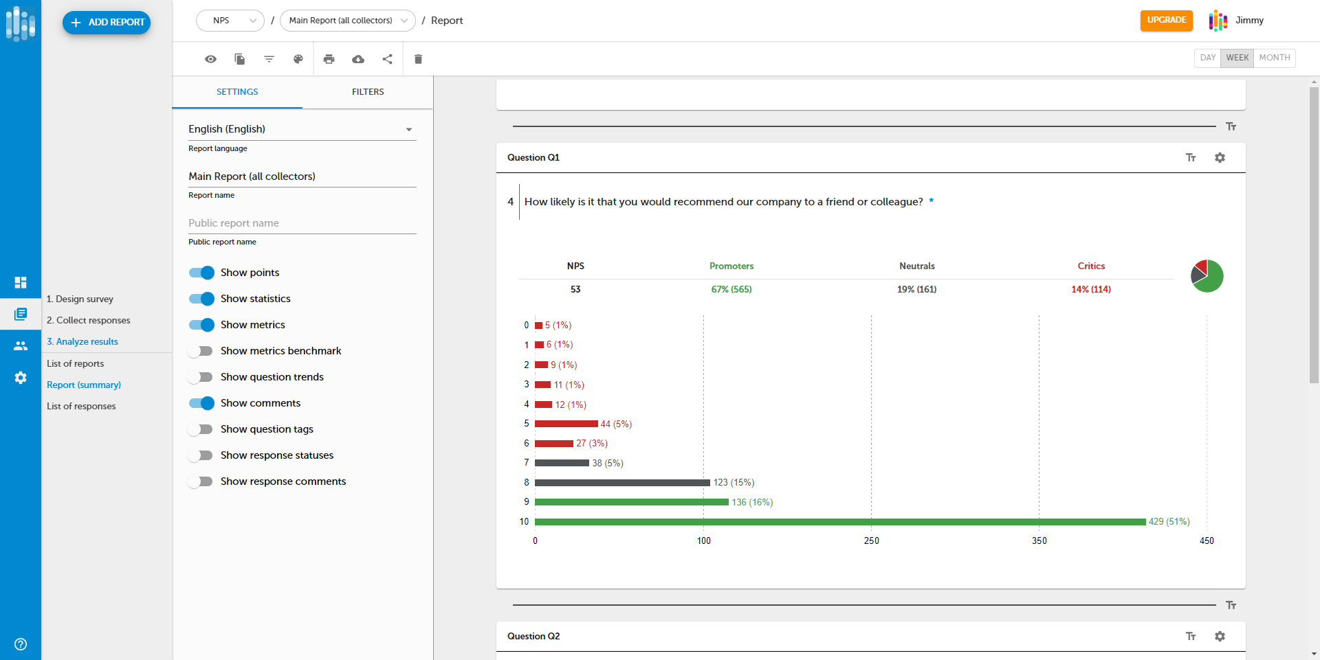 _SurveyLab_NPS_Survey_Report Screenshot