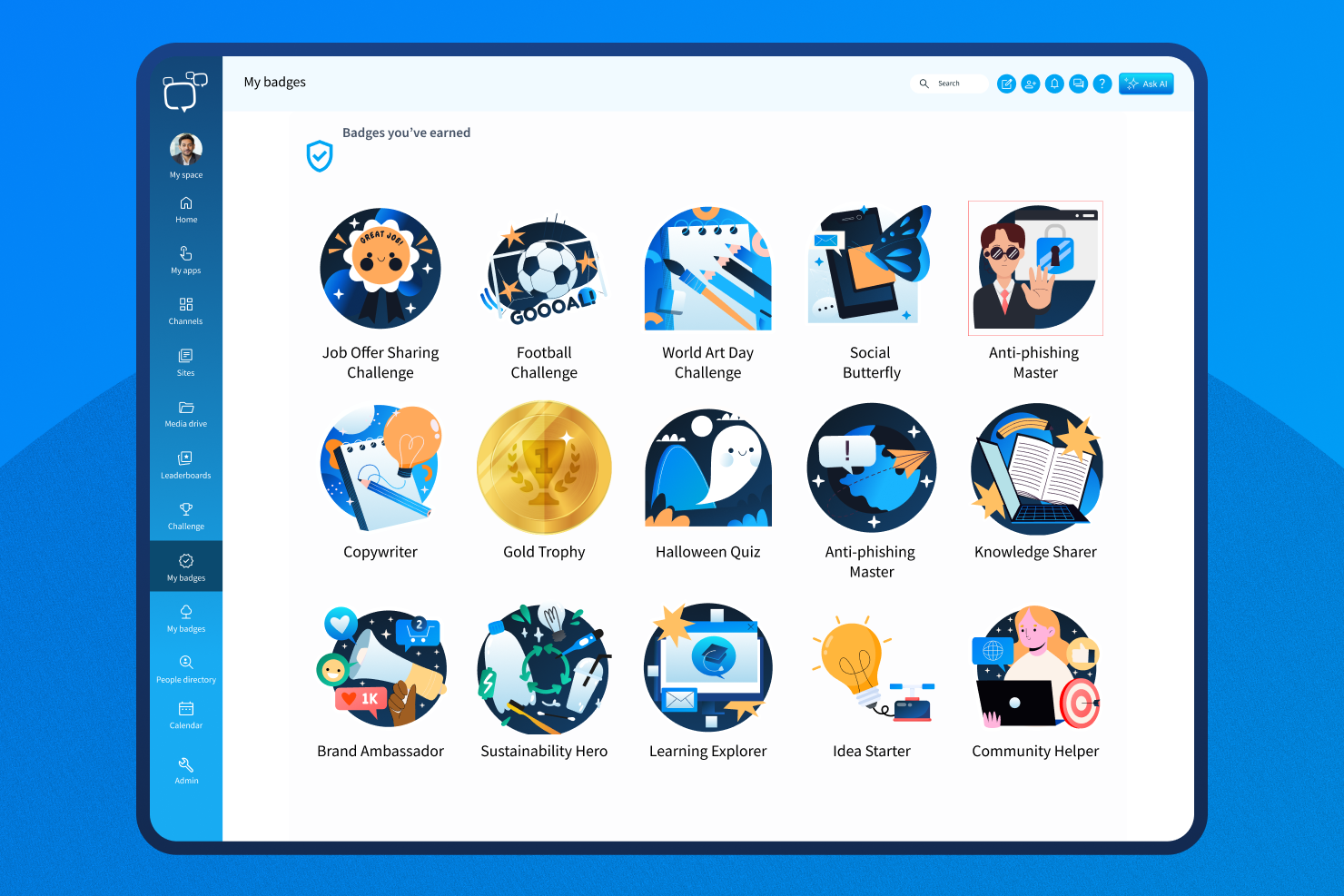 Sociabble - Plateform - Badges Screenshot
